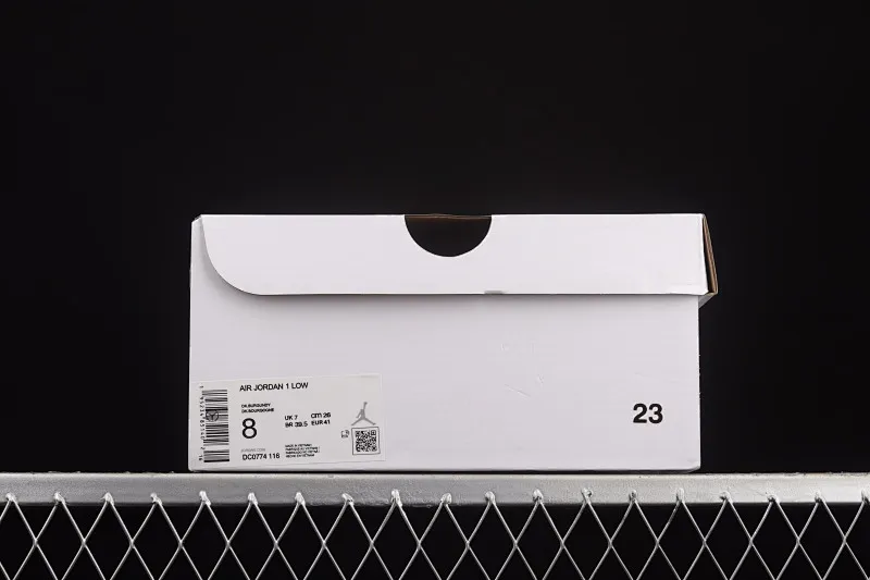 All categories Air Jordan Jordan series basketball shoes Air Jordan 1 Low Air Jordan 1 Low AJ1 Joe 1 wine red and white low-top basketball shoes DC0774-116